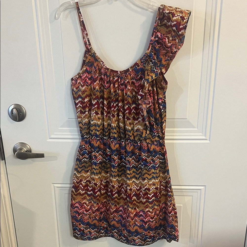 Deb Ruffle Sleeve Multicolor Dress - Picture 2 of 6